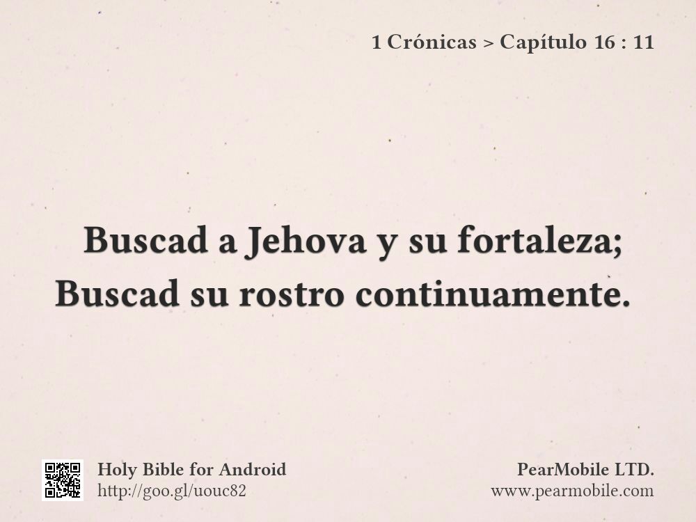 1 Crónicas, Capítulo 16:11